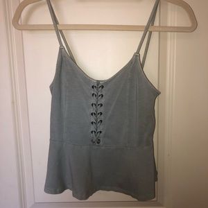 american eagle lace up tank